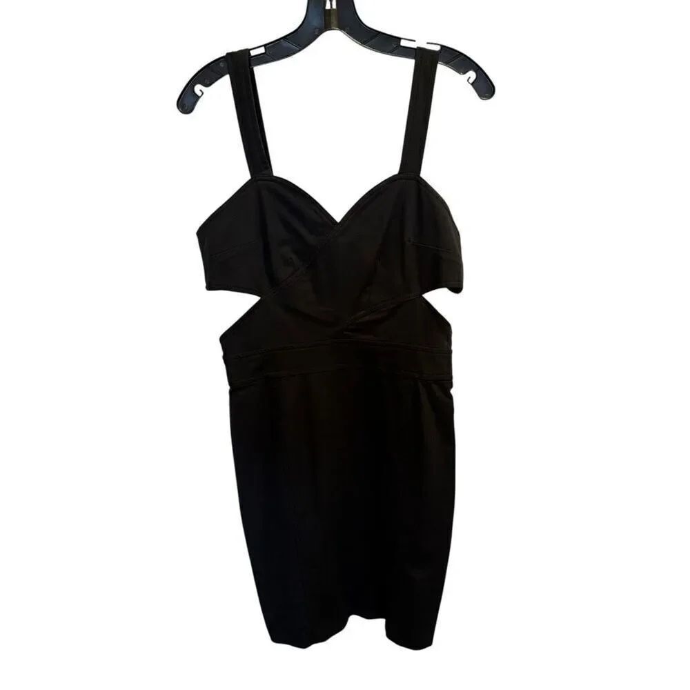 French Connection black cutout cocktail dress size 12